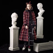 Tiered Shirt Dress (Red) ($325.57 USD)
