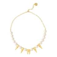 Tooth & Pearl Necklace ($186.04 USD)