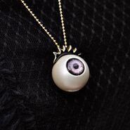 Pink Eye Ball & Eyelash Necklace ($153.48 USD)