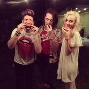 Cervini with Poppy and Titanic Sinclair.