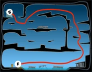 Map from start to finish for finding the vase