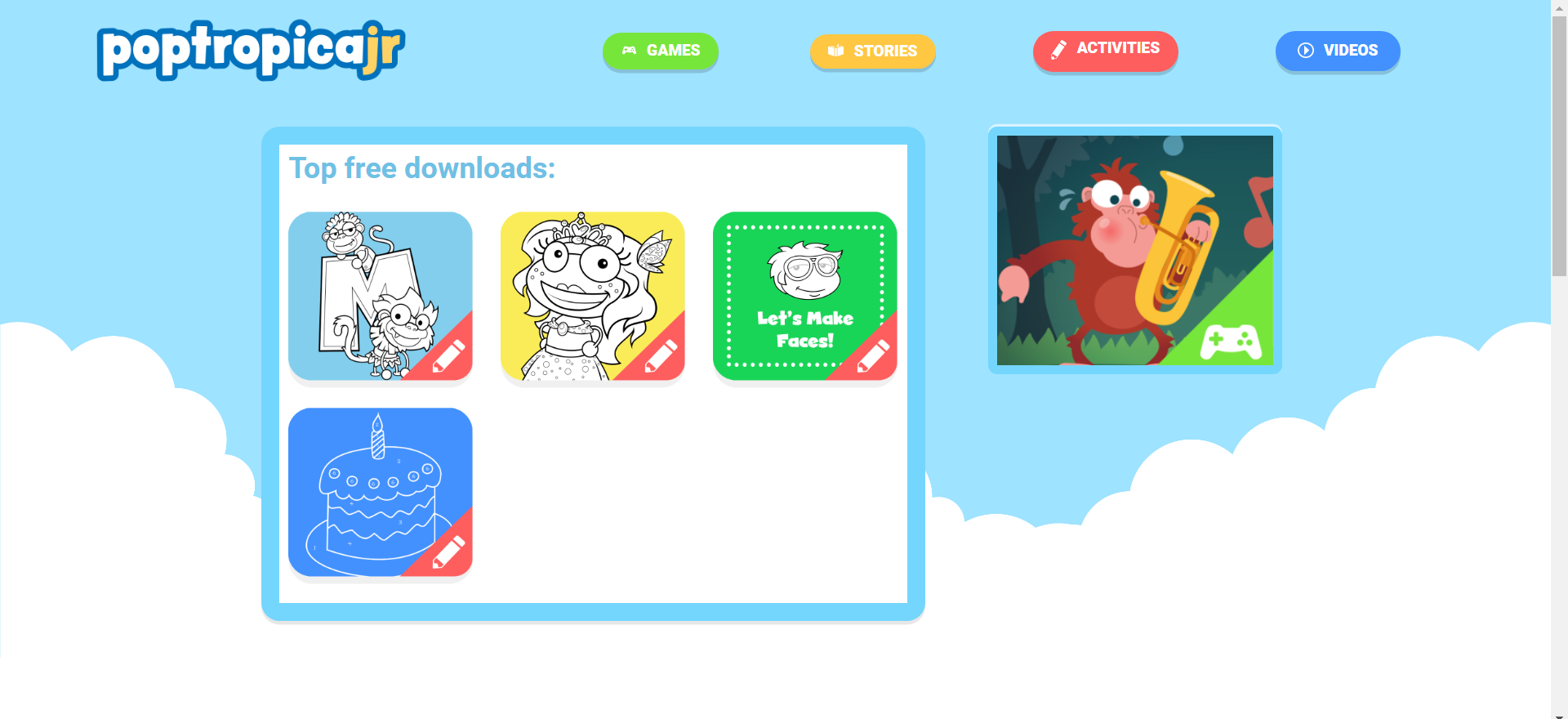 Multiplayer Memory Game - Poptropica Junior