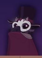 The mysterious Ringmaster figure in the trailer.