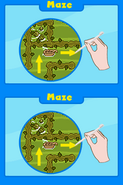 Poptropica Adventures maze instructions