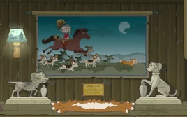 Myron's hunting dogs