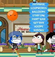 The list of games you can play with other Poptropicans.