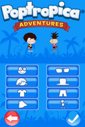 Poptropica Adventures costumizer