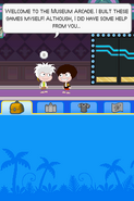 Poptropica Adventures museum arcade