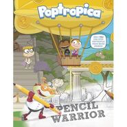 Ned Noodlehead on the left on the cover of Pencil Warriors.