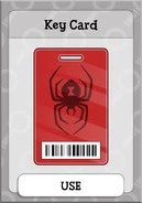 The key card on Counterfeit Island.