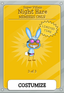 Members Only Night Hare.