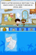 Poptropica Adventures letter