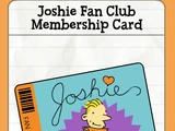 Joshie Fan Club Membership Card