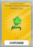 Members Only Virtual Virus Costume.