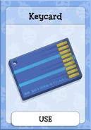 The key card on Zomberry Island.