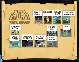 Super Villain Island Map