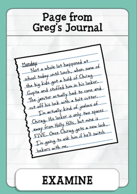 Page From Gregs Journal