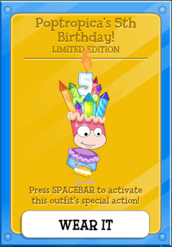 Poptropica's 5th birthday