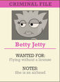 Betty Jetty's criminal files