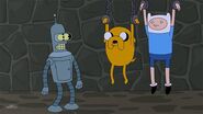 Finn i Jake w Futuramie