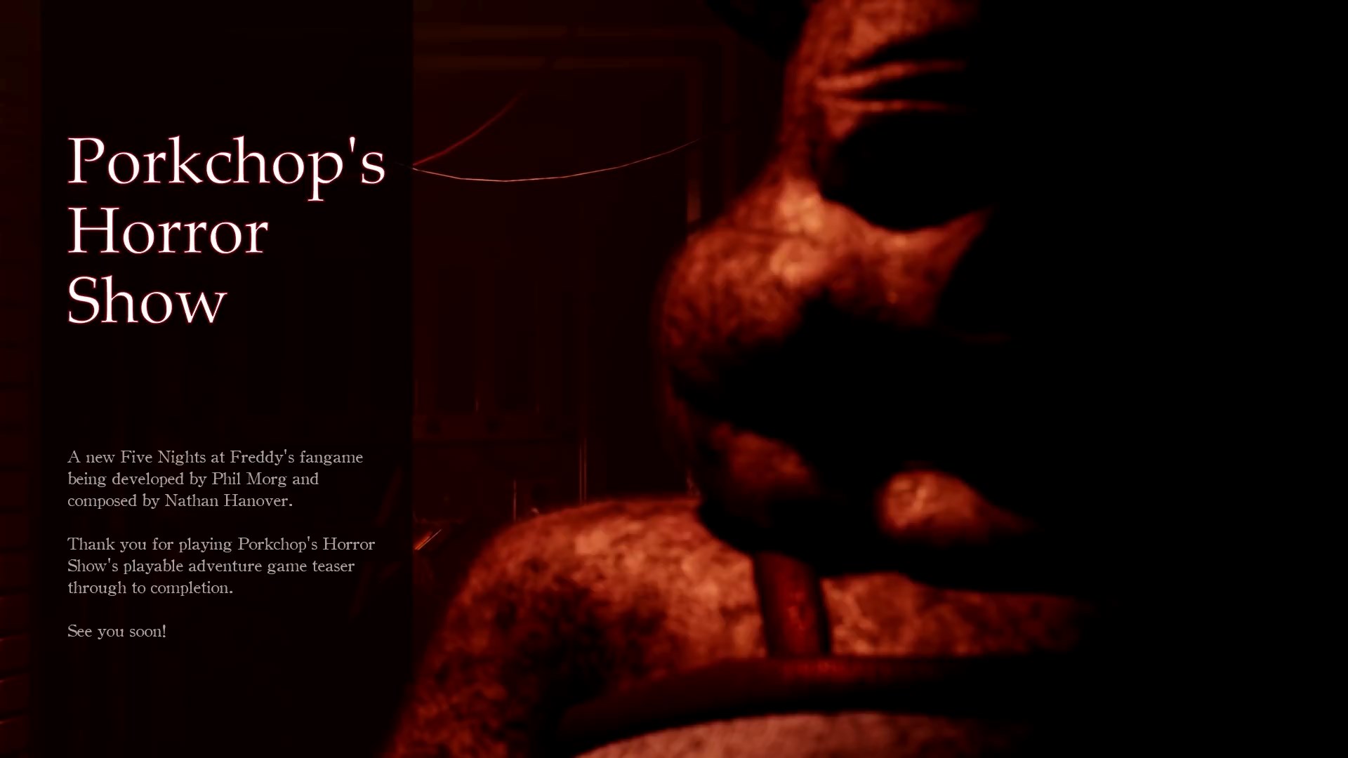 Porkchop's Horror Show (Game), Porkchop's Adventure Wiki