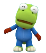 Meet Crong, a little mischievous green dinosaur who is Pororo's adopted young brother!