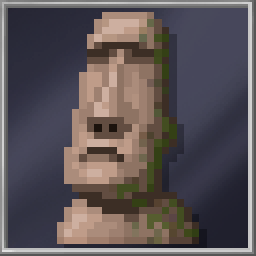 Moai Pixel Art 32 Bit: vetor stock (livre de direitos) 2192037039