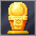 Golden Cone Statue
