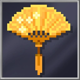 Decorative Golden Fan