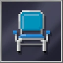 Blue Metal Chair
