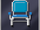 Blue Metal Chair