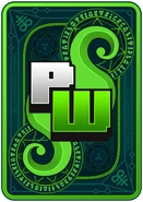 The card back as it appears in the card game.