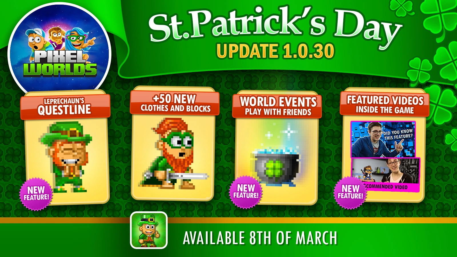 St. Patrick's Event | Pixel Worlds Wiki | Fandom