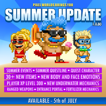 Summer Event Pixel Worlds Wiki Fandom This png is perfect for creating shirts, mugs, stickers, magnets, framed art prints, and more all files are png (300dpi (cymk)) and can be scaled to any size after purchasing, the image you receive will be free. summer event pixel worlds wiki fandom