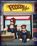 Alternative promotional art for POOSTALL Royale.