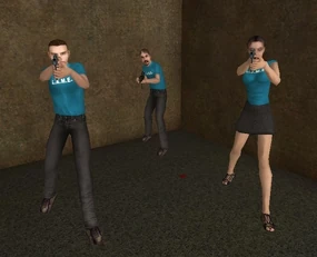 A group of vegetarians in Apocalypse Weekend.