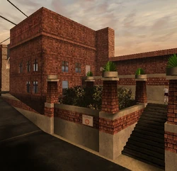 Outside view of the public clinic.