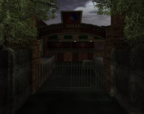 The front gates of the Military Base.