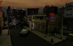 A destroyed area of Hasselridge. Note some  elements present.