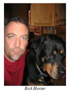 Rick with his Rottweiler, Sampson.