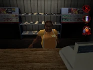 7th Heaven Food Store's saleswoman.