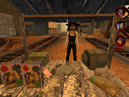 Woman selling items related to errands from Postal 2 001
