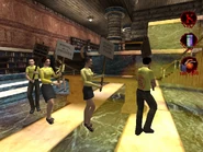 Book Protestors protesting inside the Library.