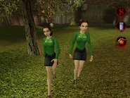 Two female Vegetarians in Asylum.