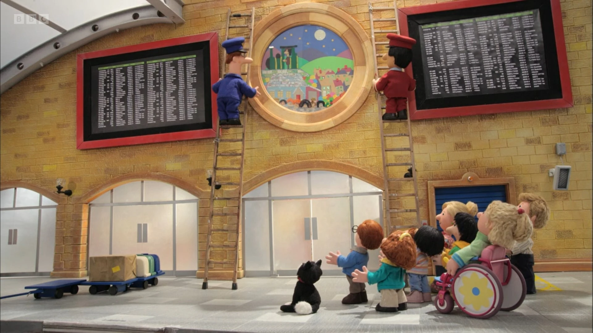 postman pat train toy