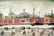 The Northern River Scene by L.S. Lowry
