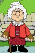 Granny Dryden in 2D from the Postman Pat: Package of Fun PC Game