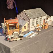The solar system model on display at the Puppet Masters Animation Conference at the Waterside Arts Centre in 2021.