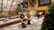 The Station with Christmas decorations