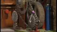 The gears that work the waterwheel